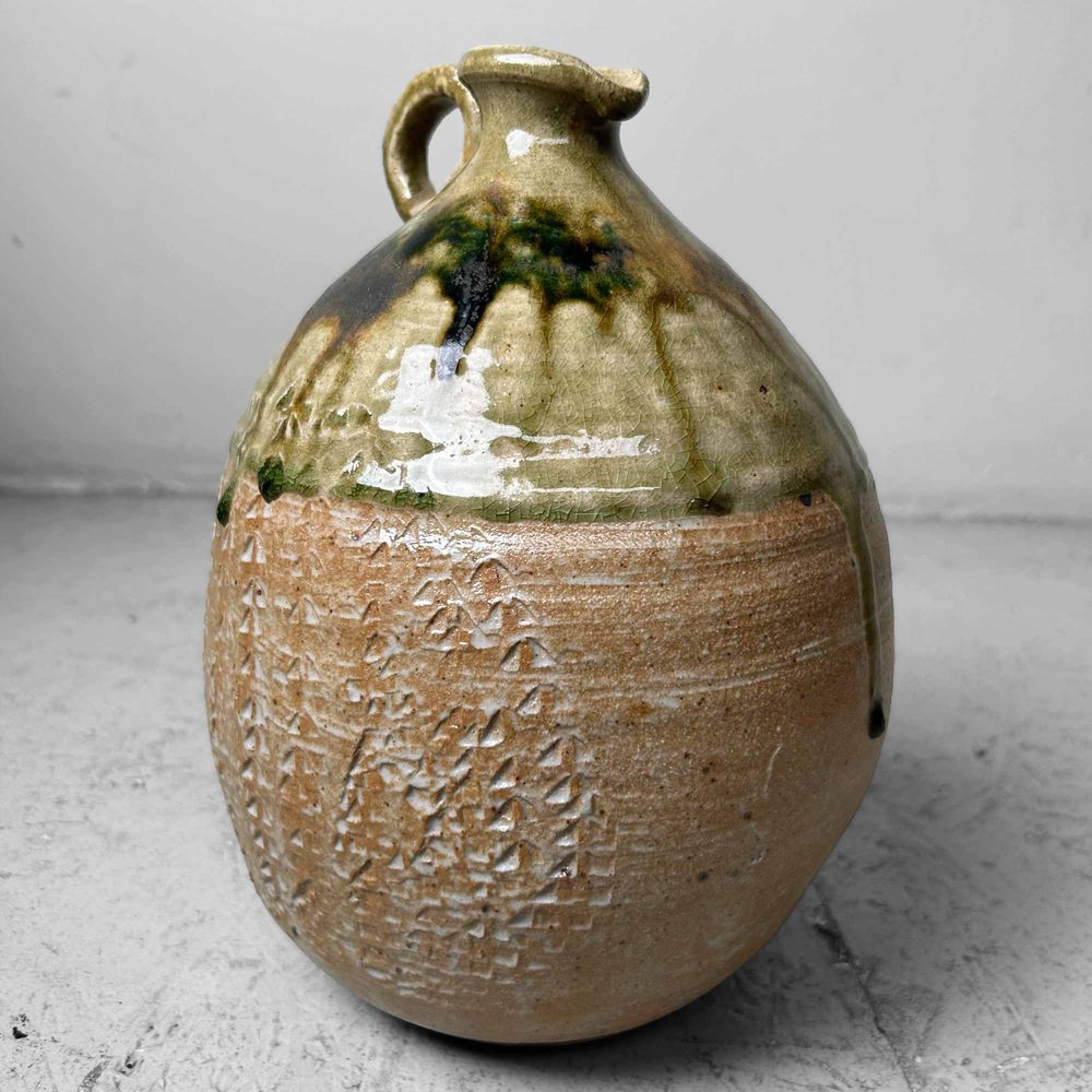 Mid-Century Glazed Ceramic Shigaraki Jug, Japan, 1960s-DWL-1786480