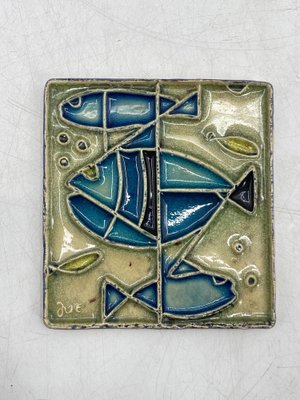 Mid Century Glazed Ceramic Tile Mural by Karl Jüttner, Germany-CZ-1806335