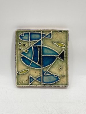 Mid Century Glazed Ceramic Tile Mural by Karl Jüttner, Germany-CZ-1806335