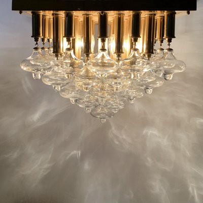 Mid-Century Gold Ceiling Lamp from Kalmar, 1970s-BGP-1442368