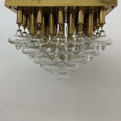 Mid-Century Gold Ceiling Lamp from Kalmar, 1970s-BGP-1442368