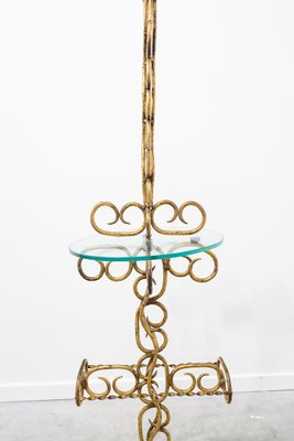 Mid-Century Gold Chain Floor Lamp, 1960s-UJE-706947