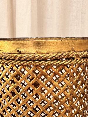 Mid-Century Gold Color Umbrella Stand by Li Puma, 1960s-NOT-1806248