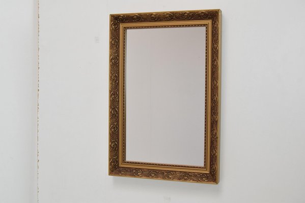 Mid-Century Gold Frame Mirror, 1960s-TZ-1413934