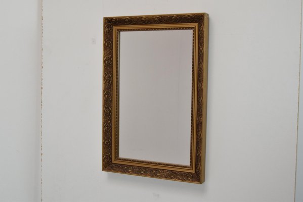 Mid-Century Gold Frame Mirror, 1960s-TZ-1413934