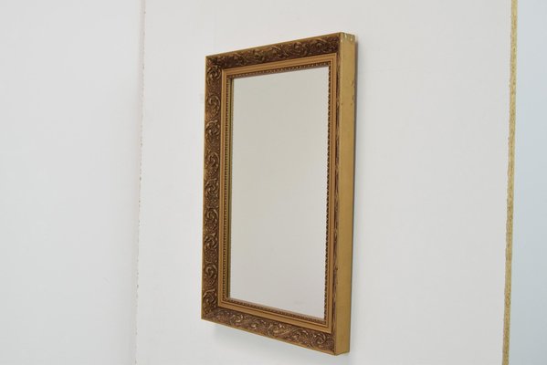 Mid-Century Gold Frame Mirror, 1960s-TZ-1413934