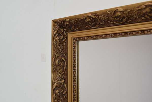 Mid-Century Gold Frame Mirror, 1960s-TZ-1413934