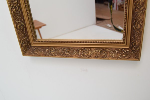 Mid-Century Gold Frame Mirror, 1960s-TZ-1413934