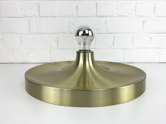 Mid-Century Gold German Flush Light Sconce in the Style of Charlotte Perriand, 1960-70s-ZM-1440702