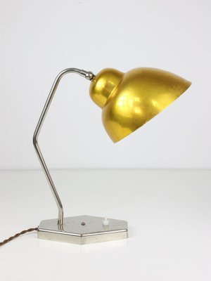 Mid-Century Gold Table Lamp, 1960s-HGJ-1123736