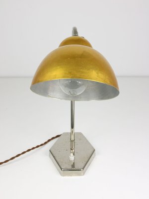 Mid-Century Gold Table Lamp, 1960s-HGJ-1123736