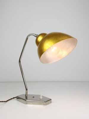 Mid-Century Gold Table Lamp, 1960s-HGJ-1123736