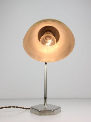 Mid-Century Gold Table Lamp, 1960s-HGJ-1123736