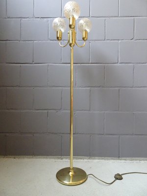 Mid-Century Golden Floor Lamp from Sölken Leuchten-BLG-787244