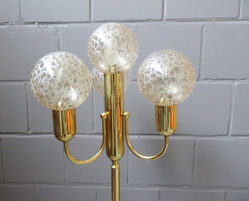 Mid-Century Golden Floor Lamp from Sölken Leuchten-BLG-787244