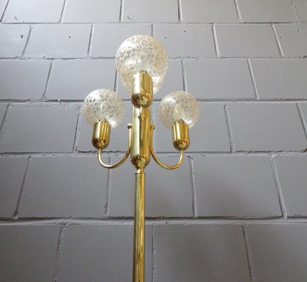 Mid-Century Golden Floor Lamp from Sölken Leuchten-BLG-787244