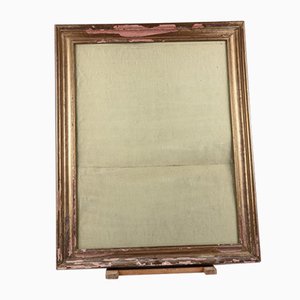 Mid-Century Golden Frame Mirror-RAQ-711943