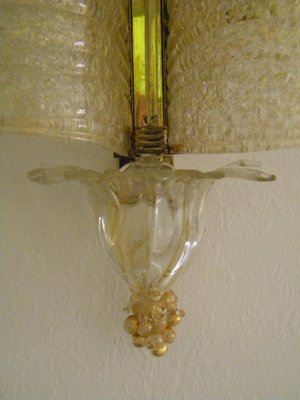 Mid-Century Grand Hotel Sconces from Barovier & Toso, 1960s, Set of 3-OVO-1235342