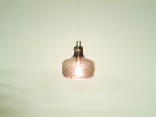 Mid-Century Gray Glass Pendant Lamp, 1960s-ZO-633461