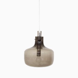 Mid-Century Gray Glass Pendant Lamp, 1960s-ZO-633461