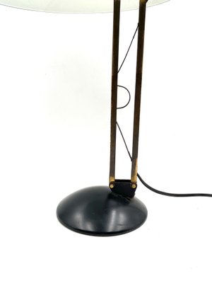 Mid-Century Green and Brass Table Lamp, Italy, 1960s-TXN-1807194