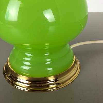 Mid-Century Green and Opaline Murano Glass Table Lamp from Cenedese Vetri-QZ-572032