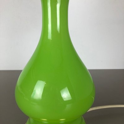 Mid-Century Green and Opaline Murano Glass Table Lamp from Cenedese Vetri-QZ-572032