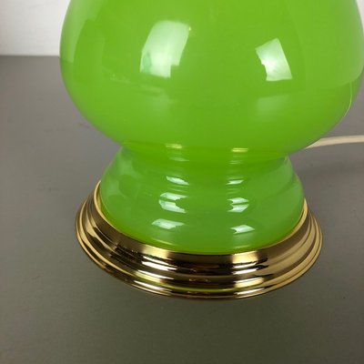 Mid-Century Green and Opaline Murano Glass Table Lamp from Cenedese Vetri-QZ-572032