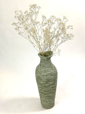 Mid-Century Green Ceramic Floor Vase from Pesthidegkúti, 1970s-UWE-1427590