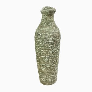 Mid-Century Green Ceramic Floor Vase from Pesthidegkúti, 1970s-UWE-1427590