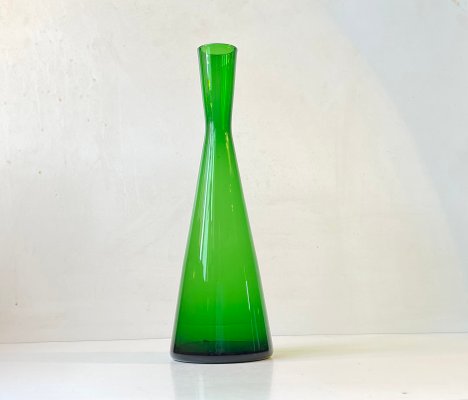 Mid-Century Green Diablo Glass Vase by Per Lütken for Holmegaard, 1960s-LCR-1447258