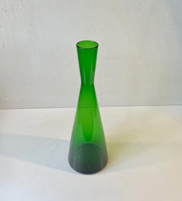 Mid-Century Green Diablo Glass Vase by Per Lütken for Holmegaard, 1960s-LCR-1447258