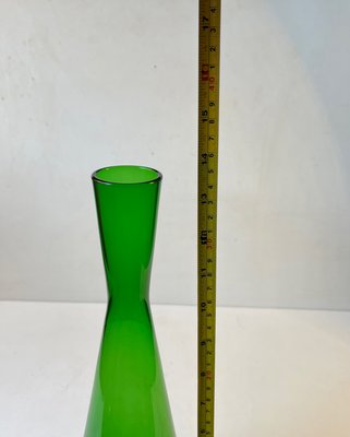 Mid-Century Green Diablo Glass Vase by Per Lütken for Holmegaard, 1960s-LCR-1447258