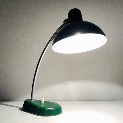 Mid-Century Green Metal Ministerial Desk Lamp from A. R. Torino, Italy, 1950s-WQC-961043