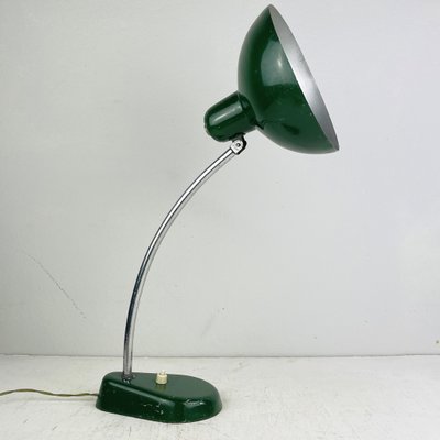 Mid-Century Green Metal Ministerial Desk Lamp from A. R. Torino, Italy, 1950s-WQC-961043