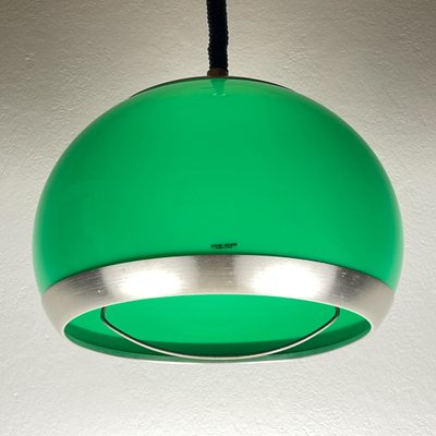 Mid-Century Green Plastic Pendant Lamp from Stilux Milano, 1972-WQC-2020136