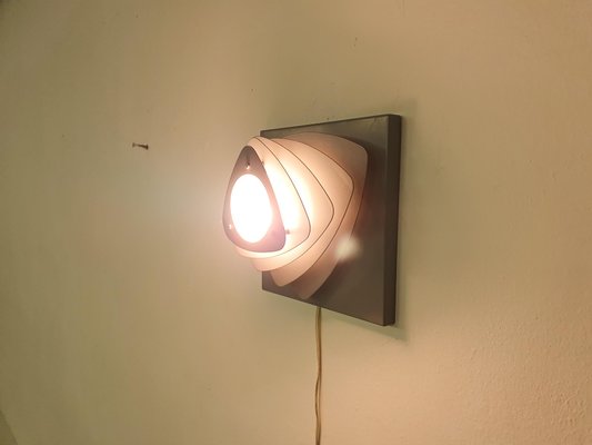 Mid-Century Grey Metal Wall Light, the Netherlands, 1960s-ZO-973434