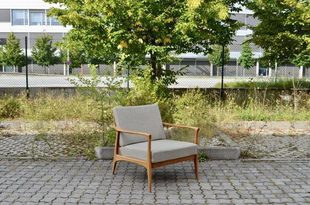 Mid-Century Grey Wool Easy Chair from Wilhelm Knoll Antimott, 1960s, Set of 2-UF-1373149