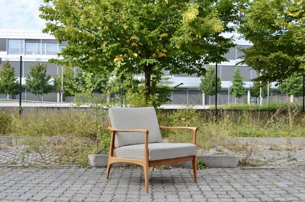 Mid-Century Grey Wool Easy Chair from Wilhelm Knoll Antimott, 1960s, Set of 2-UF-1373149