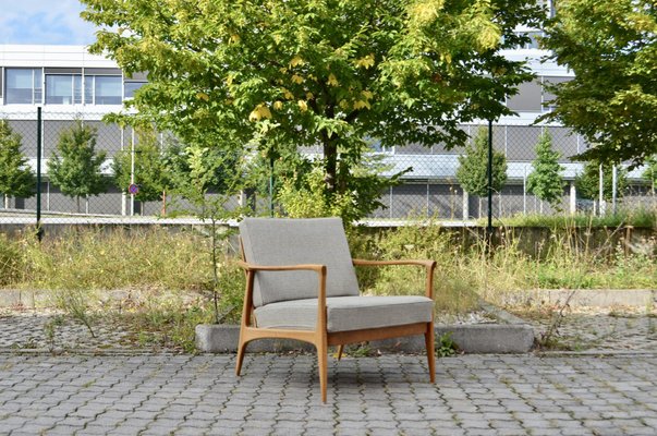 Mid-Century Grey Wool Easy Chair from Wilhelm Knoll Antimott, 1960s, Set of 2-UF-1373149