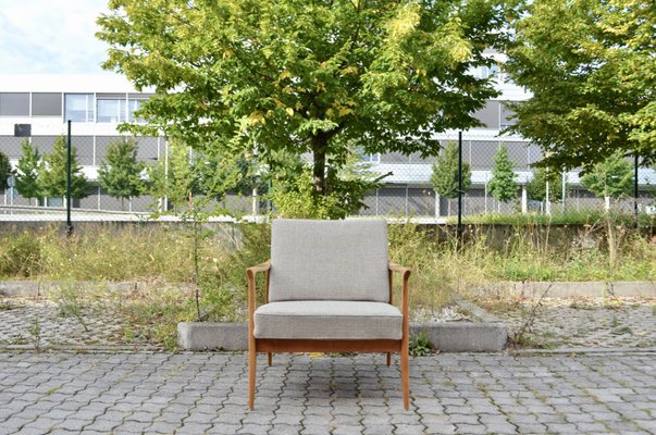 Mid-Century Grey Wool Easy Chair from Wilhelm Knoll Antimott, 1960s, Set of 2-UF-1373149