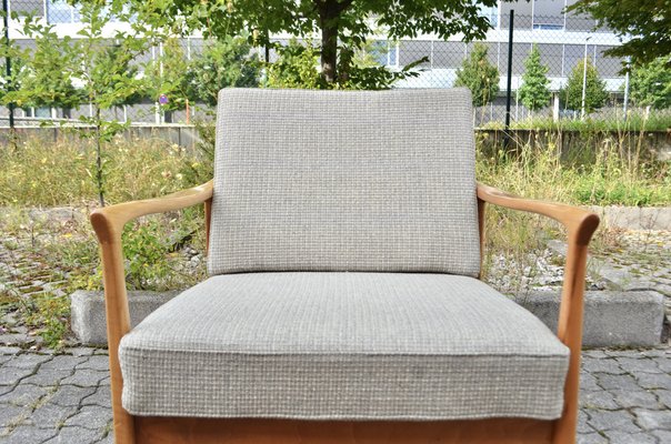 Mid-Century Grey Wool Easy Chair from Wilhelm Knoll Antimott, 1960s, Set of 2-UF-1373149