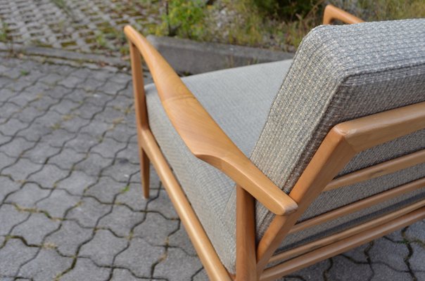 Mid-Century Grey Wool Easy Chair from Wilhelm Knoll Antimott, 1960s, Set of 2-UF-1373149