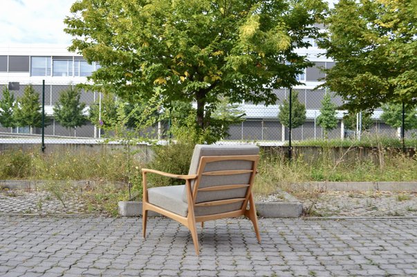 Mid-Century Grey Wool Easy Chair from Wilhelm Knoll Antimott, 1960s, Set of 2-UF-1373149