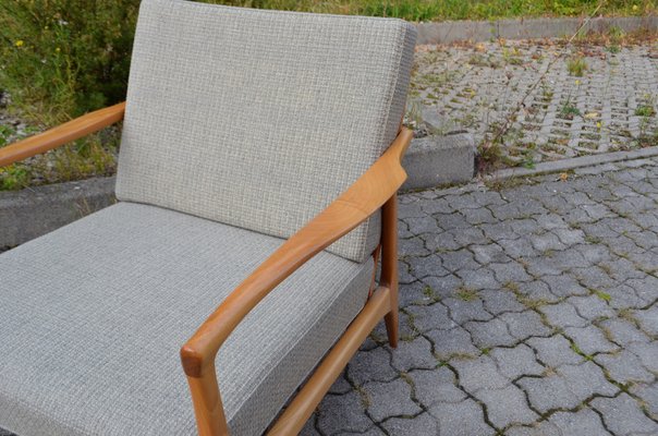 Mid-Century Grey Wool Easy Chair from Wilhelm Knoll Antimott, 1960s, Set of 2-UF-1373149