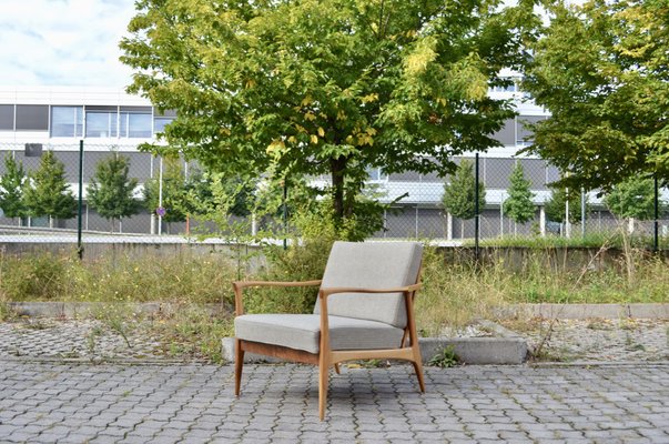 Mid-Century Grey Wool Easy Chair from Wilhelm Knoll Antimott, 1960s, Set of 2-UF-1373149