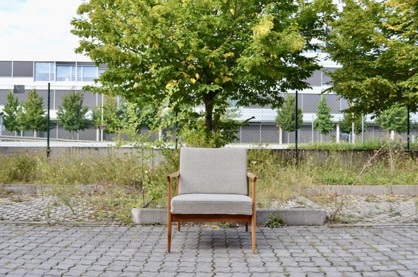 Mid-Century Grey Wool Easy Chair from Wilhelm Knoll Antimott, 1960s, Set of 2-UF-1373149