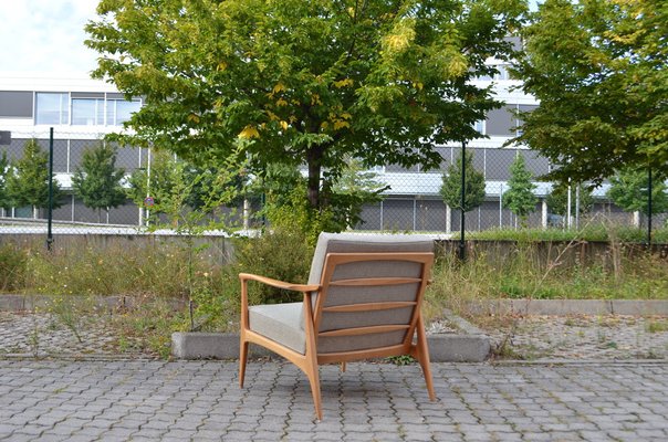 Mid-Century Grey Wool Easy Chair from Wilhelm Knoll Antimott, 1960s, Set of 2-UF-1373149