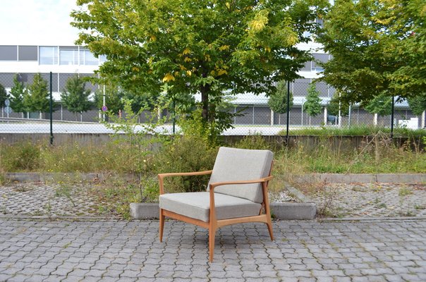 Mid-Century Grey Wool Easy Chair from Wilhelm Knoll Antimott, 1960s, Set of 2-UF-1373149