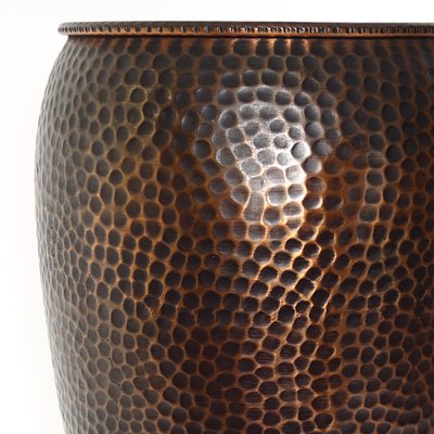 Mid-Century Hammered Copper Umbrella Stand-RY-1180326